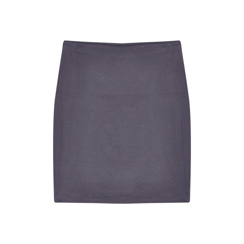Dark gray skirt on a white background